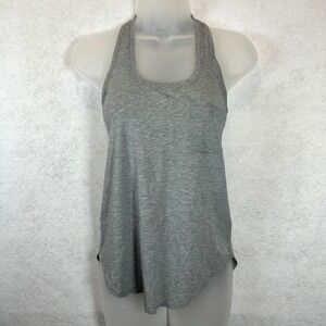 Lululemon Yogi Racerback Tank Top Womens Heather Gray Size Unknown Chest‎ Pocket